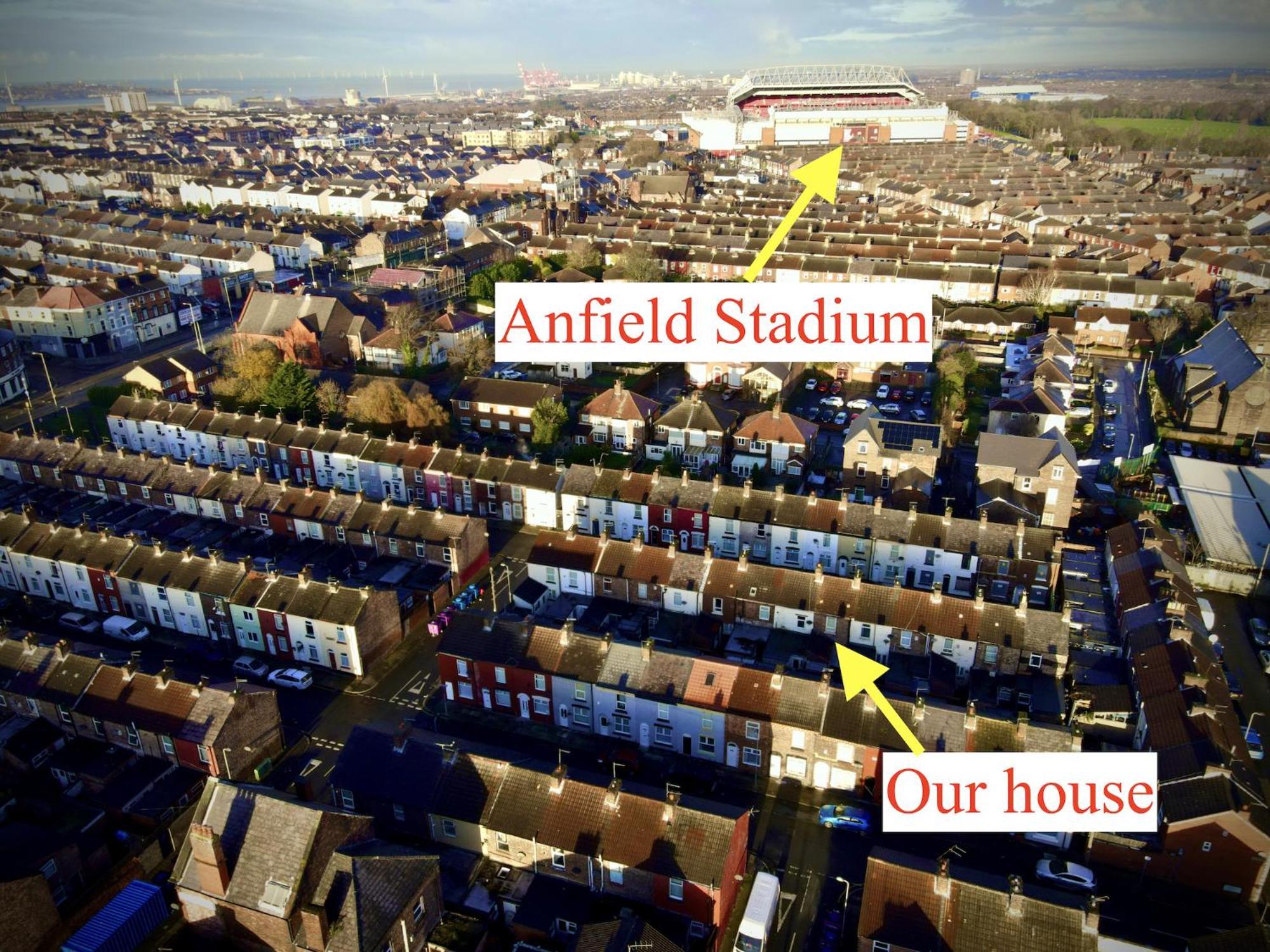 Cosy Anfield Guesthouse - Free Parking リヴァプール エクステリア 写真